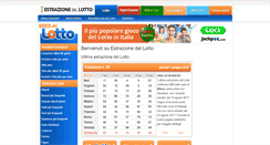Desktop Screenshot of estrazionedellotto.it